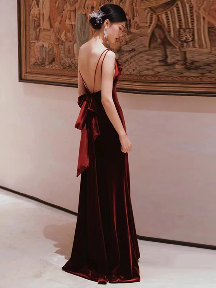 Ele Red Evening Gown Wedding Dr with Strap for Bridal ower And Engagement High Waist Fi Tail Long Skirt Women's Dr
Ele Red Evening Gown Wedding Dr with Strap for Bridal ower And Engagement High Waist Fi Tail Long Skirt Women's Dr