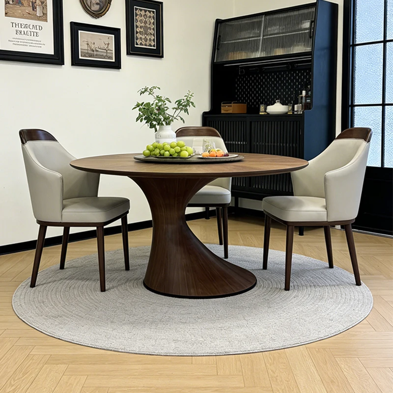km-Mid-Century Solid Wood Round Dining Table Designer Restaurant Home Small Apartment Vintage Dining Table%
km-Mid-Century Solid Wood Round Dining Table Designer Restaurant Home Small Apartment Vintage Dining Table%