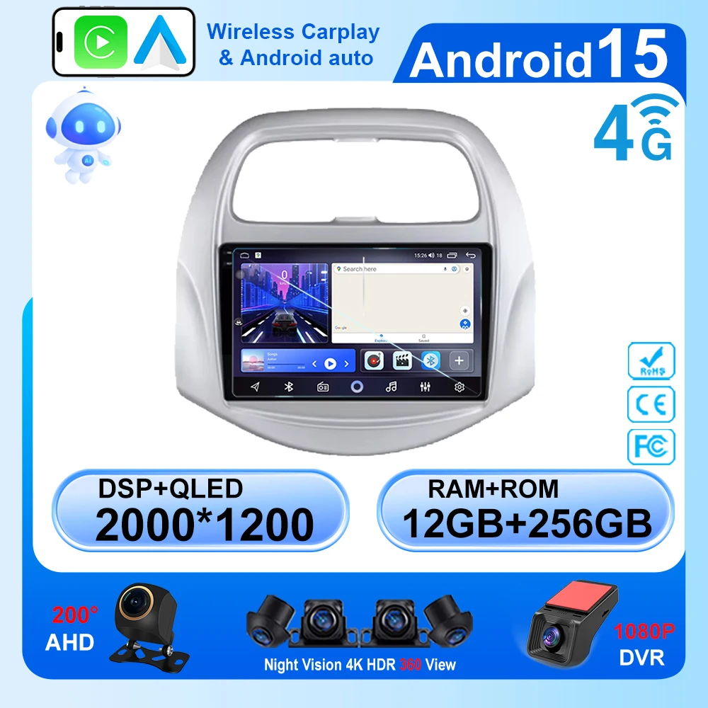 9 Inch Android 15 For Chevrolet SPARK BEAT 2018 - 2019 Car Radio Video WIFI 2K DSP Navigation GPS ADAS Multimedia AHD BT No 2din
9 Inch Android 15 For Chevrolet SPARK BEAT 2018 - 2019 Car Radio Video WIFI 2K DSP Navigation GPS ADAS Multimedia AHD BT No 2din