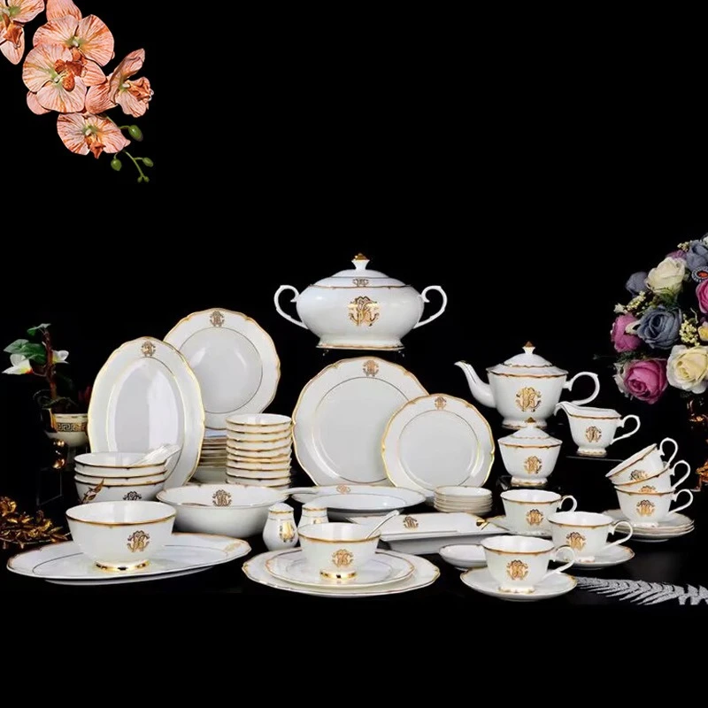 Hotel banquet family banquet 72 heads bone china vegetable plate rice bowl soup cup saucer pot
Hotel banquet family banquet 72 heads bone china vegetable plate rice bowl soup cup saucer pot