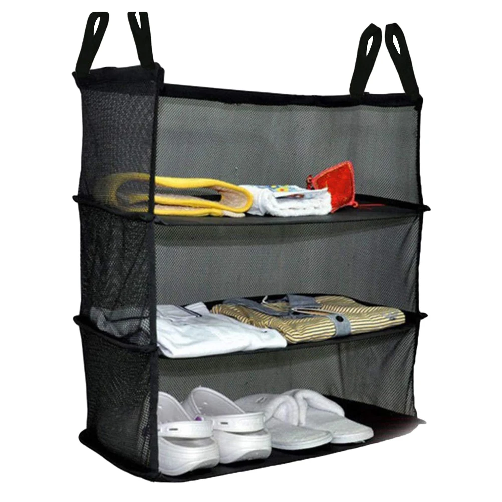 Travel Storage Bag Shoes Pouch Clothes Three-layer Hanging Black Large Capacity Portable Breathable Mesh Bedroom Bathroom
Travel Storage Bag Shoes Pouch Clothes Three-layer Hanging Black Large Capacity Portable Breathable Mesh Bedroom Bathroom