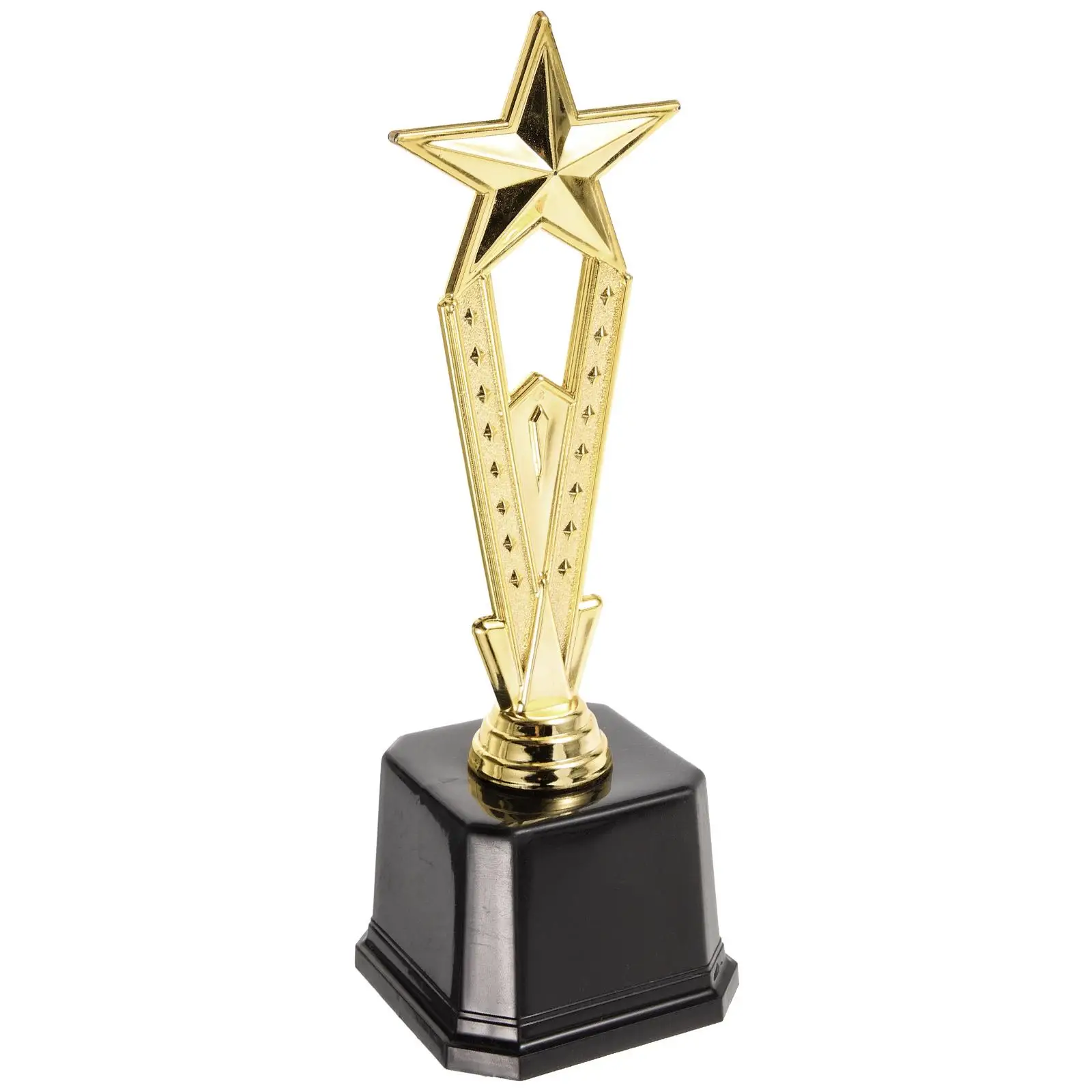 Small 22cm Golden Plastic Trophy Toy for Kids Party Competition Winner Award Kindergarten School Prize Pentagram Shaped Durable
Small 22cm Golden Plastic Trophy Toy for Kids Party Competition Winner Award Kindergarten School Prize Pentagram Shaped Durable