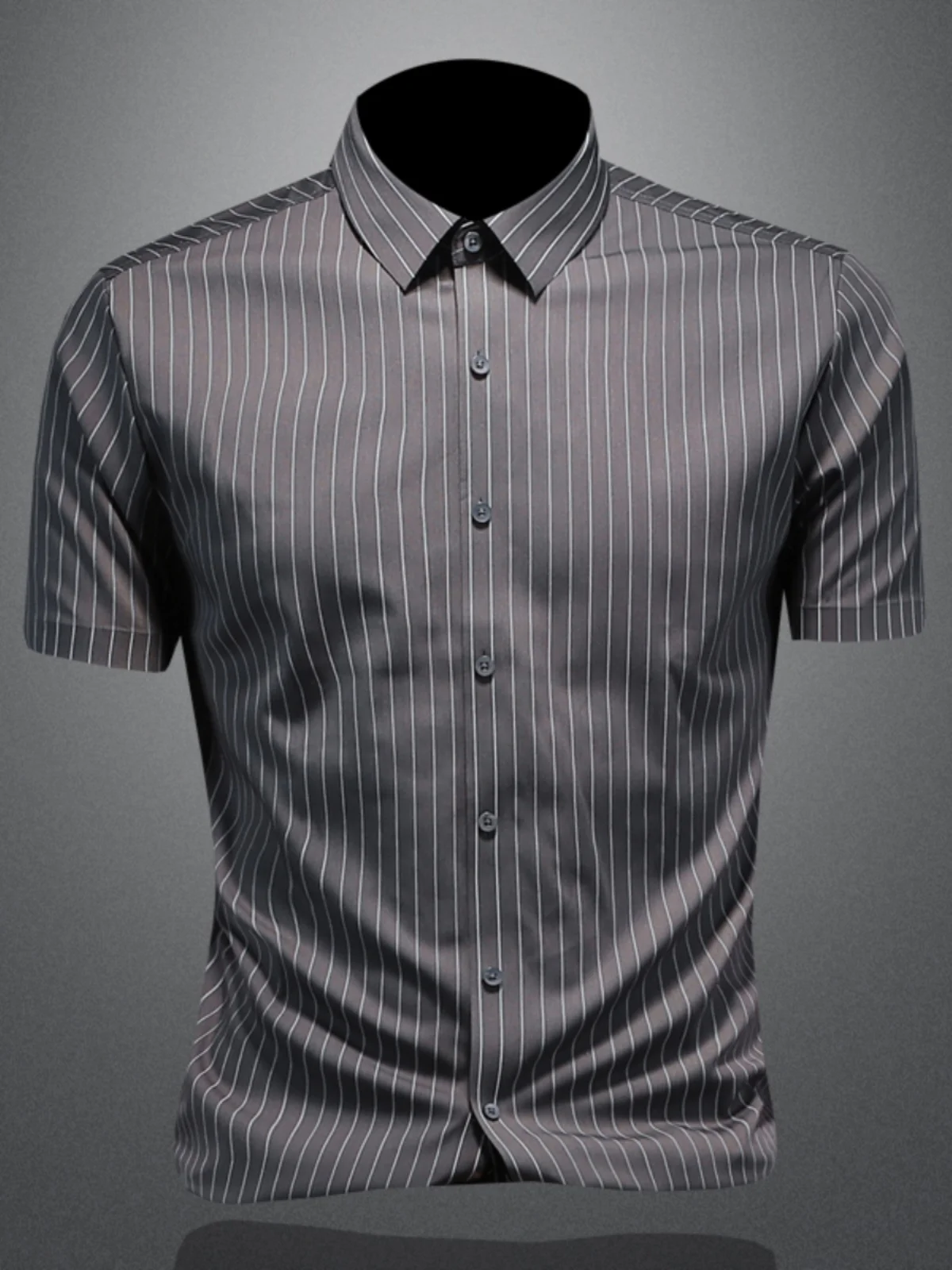 Iron-Free Ice Silk Slim Fit ort Sve irt Anti-Wrinkle Elastic Casual Summer Thin Sle Brand Men's Faion T-irt
Iron-Free Ice Silk Slim Fit ort Sve irt Anti-Wrinkle Elastic Casual Summer Thin Sle Brand Men's Faion T-irt