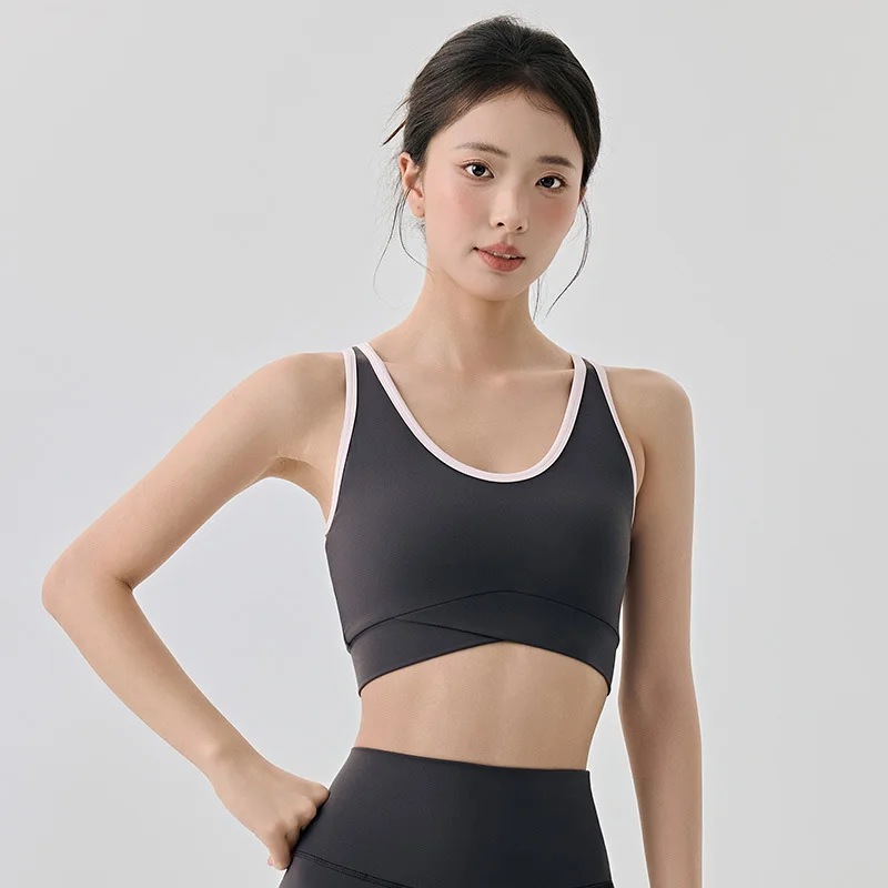 Универсальный бюстгальтер для йоги, женский противоударный спортивный укороченный топ с подкладкой, жилет для бега, тренажерный зал, фитнес, приятная для кожи одежда для взрослых 
Универсальный бюстгальтер для йоги, женский противоударный спортивный укороченный топ с подкладкой, жилет для бега, тренажерный зал, фитнес, приятная для кожи одежда для взрослых