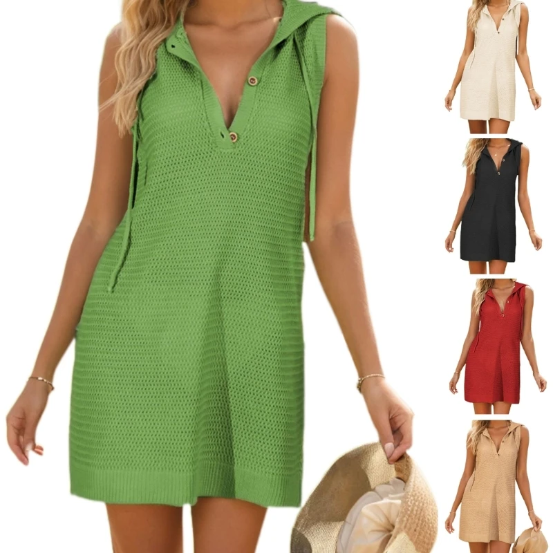 Womens Sexy Drawstrings Hooded Dress Sleeveless Neck Hoodie Minis Dress Gifts Drop Shipping
Womens Sexy Drawstrings Hooded Dress Sleeveless Neck Hoodie Minis Dress Gifts Drop Shipping