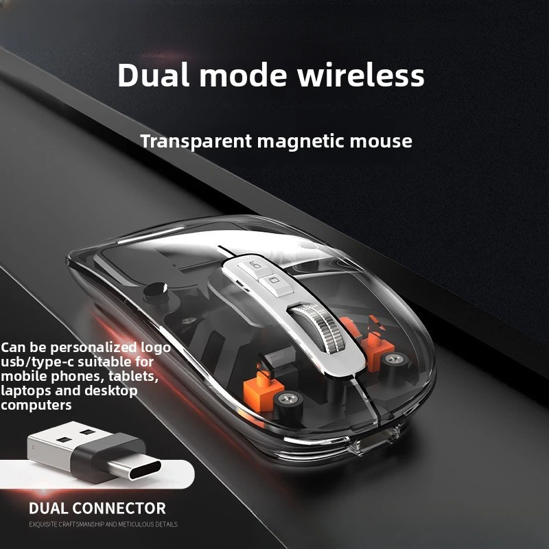 Transparent Magnetic Wireless Bluetooth Mouse Rechargeable Desktop Tablet Universal
Transparent Magnetic Wireless Bluetooth Mouse Rechargeable Desktop Tablet Universal