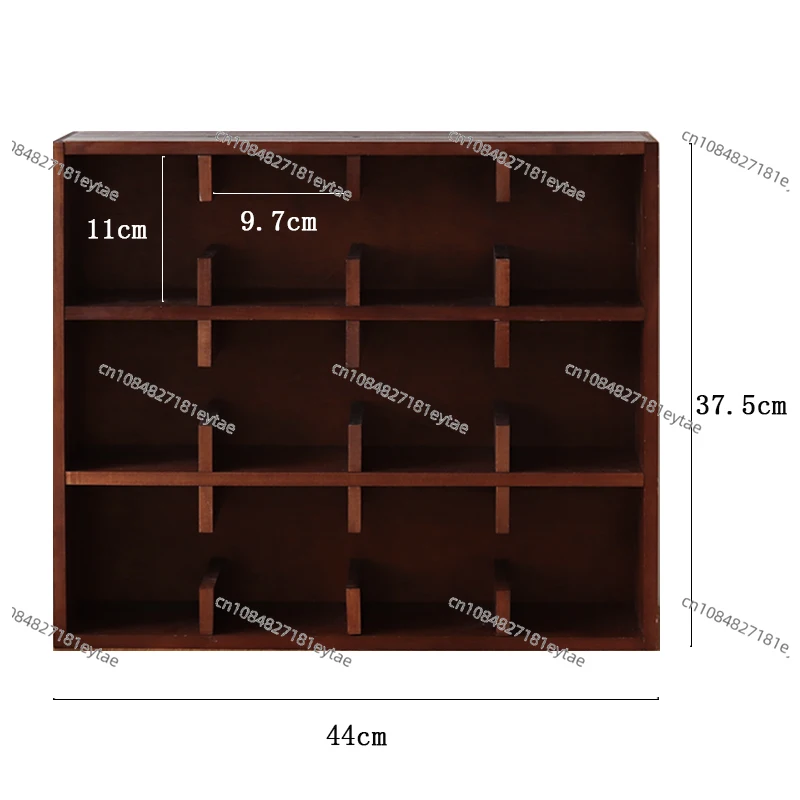 Solid Wood Wall Mounted Cup Holder Multi-Cubby Mug Storage Shelf Rustic Living Room Decorative Kitchen Grid Pattern Display Rack
Solid Wood Wall Mounted Cup Holder Multi-Cubby Mug Storage Shelf Rustic Living Room Decorative Kitchen Grid Pattern Display Rack