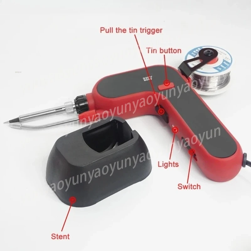 Handheld Internal Heating Electric Soldering Iron Welding Gun, Automatic Tin Feeding Gun, Welding Maintenance Tool
Handheld Internal Heating Electric Soldering Iron Welding Gun, Automatic Tin Feeding Gun, Welding Maintenance Tool