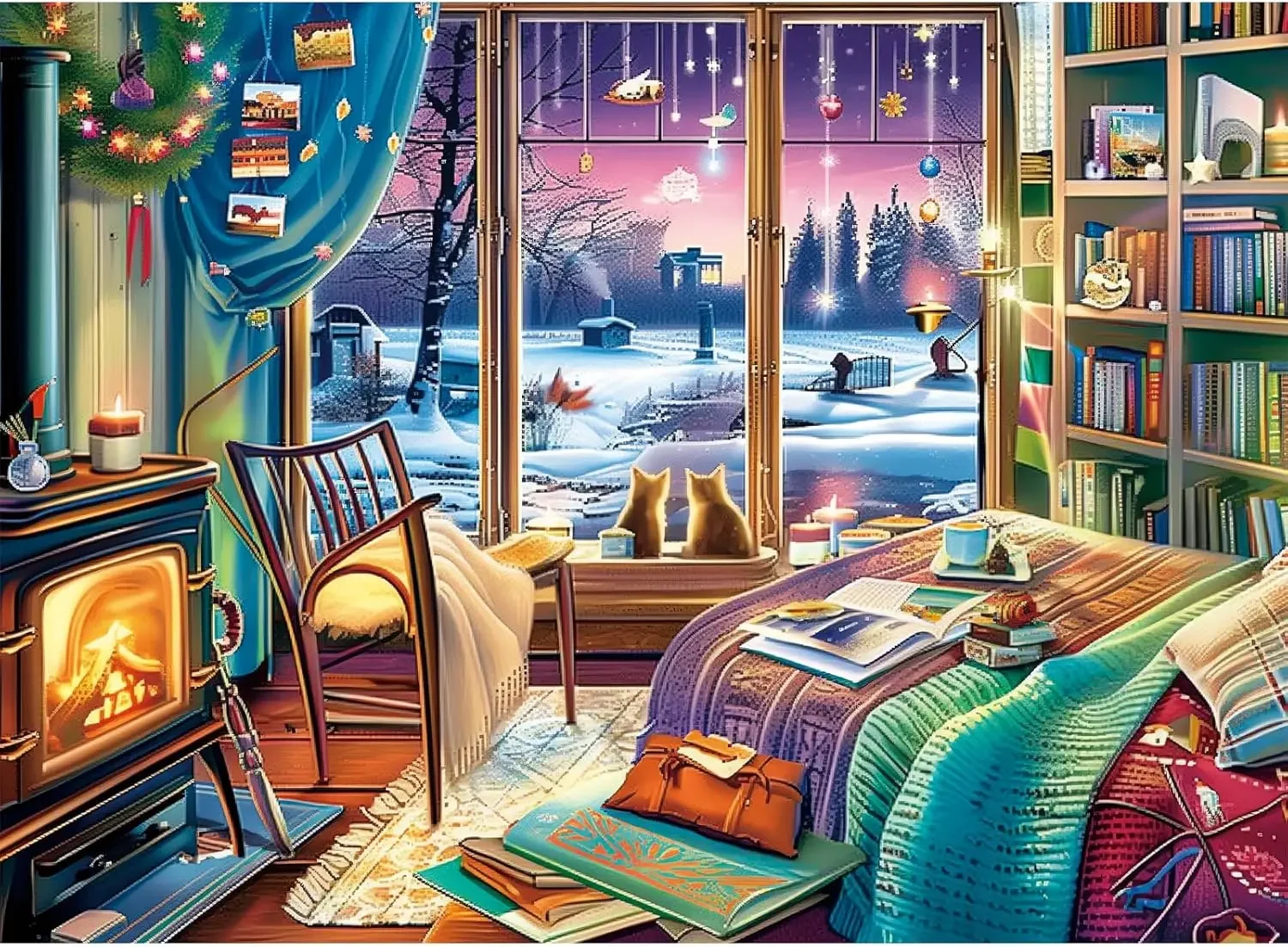 300/500/1000 Pcs Adults Wooden Puzzles Warm Chamber Living Room Jigsaw Puzzles for Educational Game Challenge Toy Hoilday Gifts
300/500/1000 Pcs Adults Wooden Puzzles Warm Chamber Living Room Jigsaw Puzzles for Educational Game Challenge Toy Hoilday Gifts