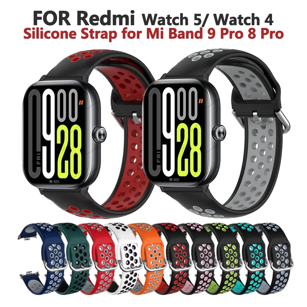 Silicone Strap For Redmi Watch 6 5 4 Sport Strap Smart Watch Bracelet For Xiaomi Mi Band 9 Pro/8 Pro Wristband Accessories
Silicone Strap For Redmi Watch 6 5 4 Sport Strap Smart Watch Bracelet For Xiaomi Mi Band 9 Pro/8 Pro Wristband Accessories