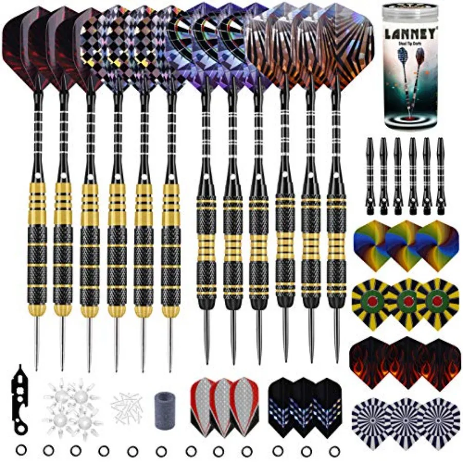 Darts Metal Tip Set, 20 Grams and 24 Grams Steel Tip Darts Set, Professional Metal Tipped Darts with Sharpener Tool Kit, Alumin
Darts Metal Tip Set, 20 Grams and 24 Grams Steel Tip Darts Set, Professional Metal Tipped Darts with Sharpener Tool Kit, Alumin
