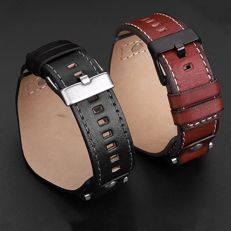 Cowhide strap For Fossil JR1157 Watchband 24mm Men Watch Strap High Quality Leather Bracelet Retro Style Black Brown
Cowhide strap For Fossil JR1157 Watchband 24mm Men Watch Strap High Quality Leather Bracelet Retro Style Black Brown
