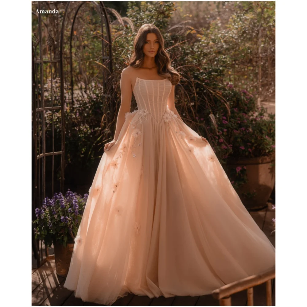 Amanda Customized Pink Glitter 3D Flowers Prom Dresses Strapless Sleeveless vestidos de noche Floor-Length A-line Formal Evening
Amanda Customized Pink Glitter 3D Flowers Prom Dresses Strapless Sleeveless vestidos de noche Floor-Length A-line Formal Evening