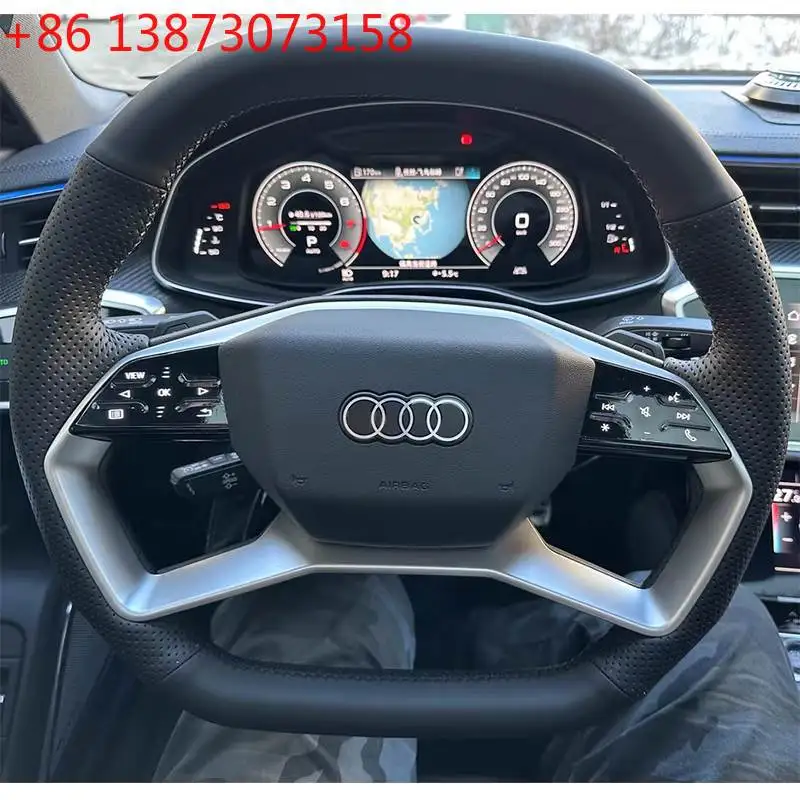 For Audi Q4 E-tron Q5 Q6 22-24 Hand Stitched Non-slip Car Steering Wheel Cover Braid Genuine Leather Car Interior
For Audi Q4 E-tron Q5 Q6 22-24 Hand Stitched Non-slip Car Steering Wheel Cover Braid Genuine Leather Car Interior