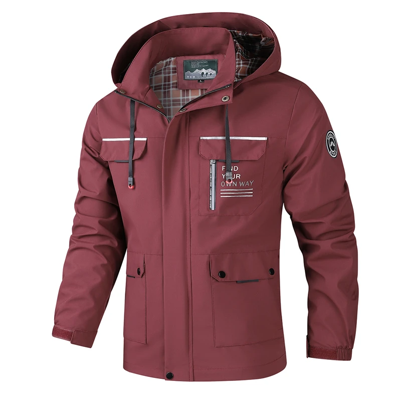 2025 Autumn Windproof Men's Jacket Casual Waterproof Removable Hooded Windbreaker Outdoor Camping Multi-Pocket Work Trench Coat
2025 Autumn Windproof Men's Jacket Casual Waterproof Removable Hooded Windbreaker Outdoor Camping Multi-Pocket Work Trench Coat