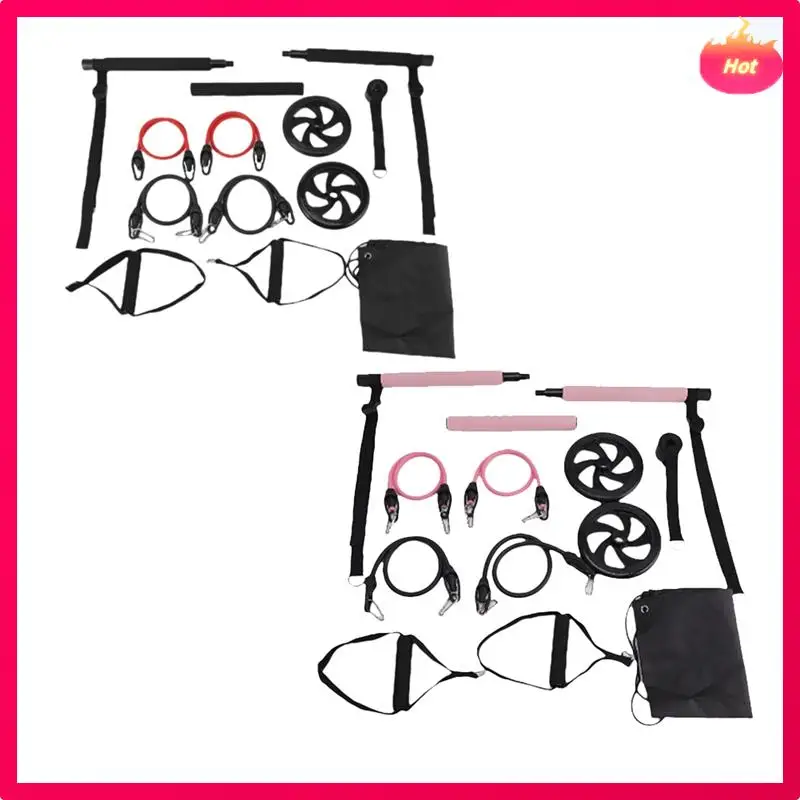 ABKG Pilates Bar Kit+Resistance Bands,Pilates Equipment Exercise Bar With Ab Roller, Portable Home Gym Yoga Fitness Bar
ABKG Pilates Bar Kit+Resistance Bands,Pilates Equipment Exercise Bar With Ab Roller, Portable Home Gym Yoga Fitness Bar