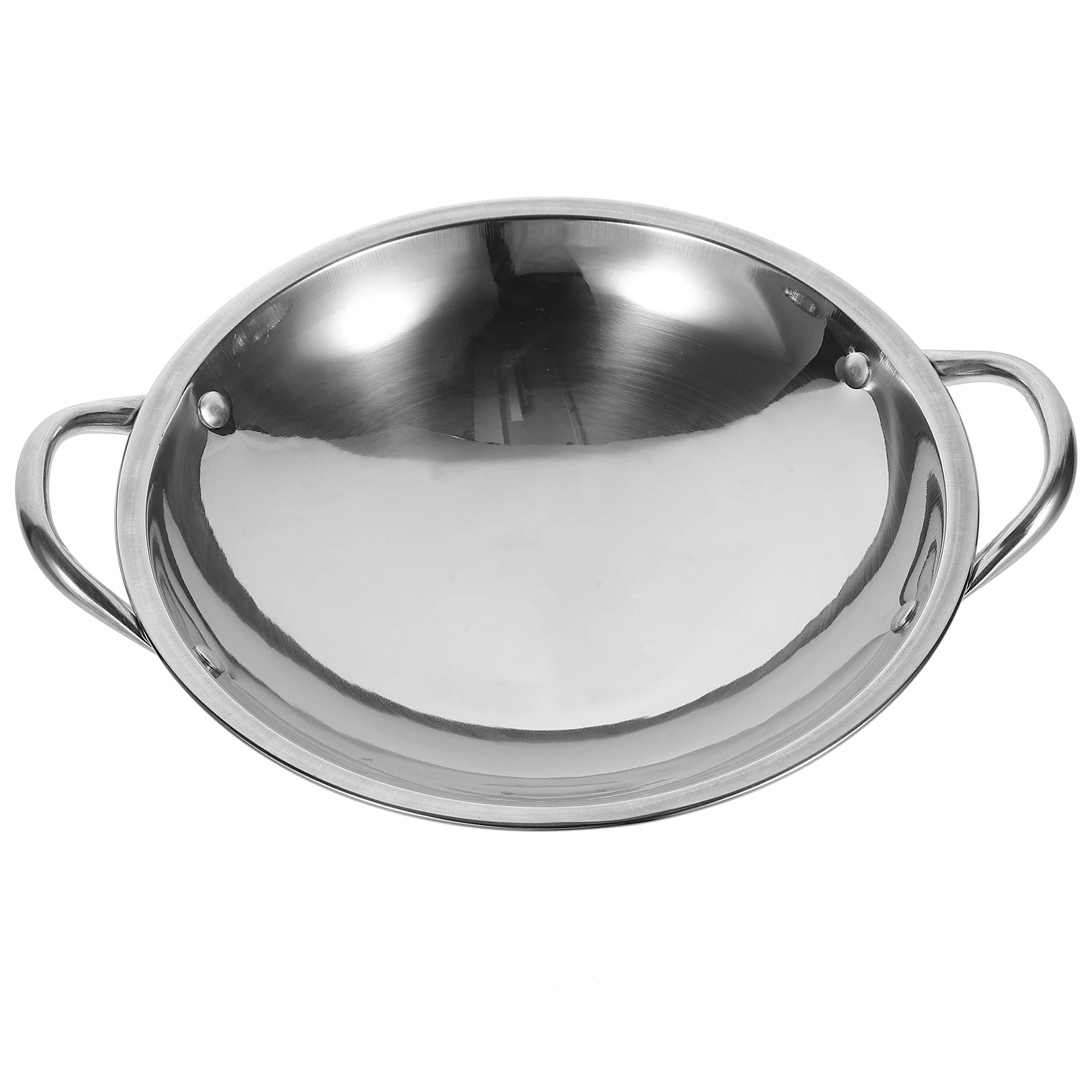 Round Bottom Hot Pot 24CM Stainless Steel Wok Cooking Pan Fry Griddle Stock Pot Small Kitchen Tool Metal Pan Handle
Round Bottom Hot Pot 24CM Stainless Steel Wok Cooking Pan Fry Griddle Stock Pot Small Kitchen Tool Metal Pan Handle