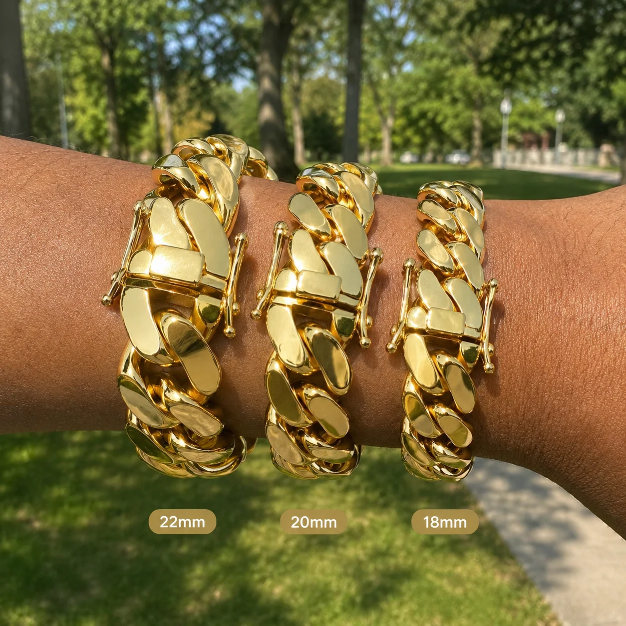 Men's 18-22mm Cuban Link Bracelet Hip Hop Heavy Brass Miami Cuban Link Chain Chunky Bracelet Jewelry For Boy Gift Drop Shipping
Men's 18-22mm Cuban Link Bracelet Hip Hop Heavy Brass Miami Cuban Link Chain Chunky Bracelet Jewelry For Boy Gift Drop Shipping