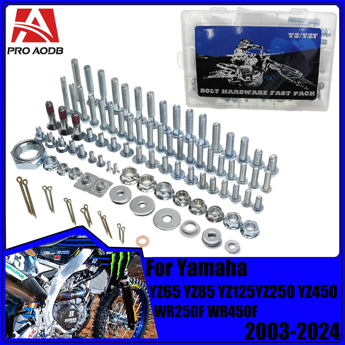 Motocross Hardware Bolt Full Plastics Fastener Kit For Yamaha YZ250 YZ450 YZ65 YZ85 YZ125 WR250F WR450F X FX 2003-2024 Dirt Bike
Motocross Hardware Bolt Full Plastics Fastener Kit For Yamaha YZ250 YZ450 YZ65 YZ85 YZ125 WR250F WR450F X FX 2003-2024 Dirt Bike