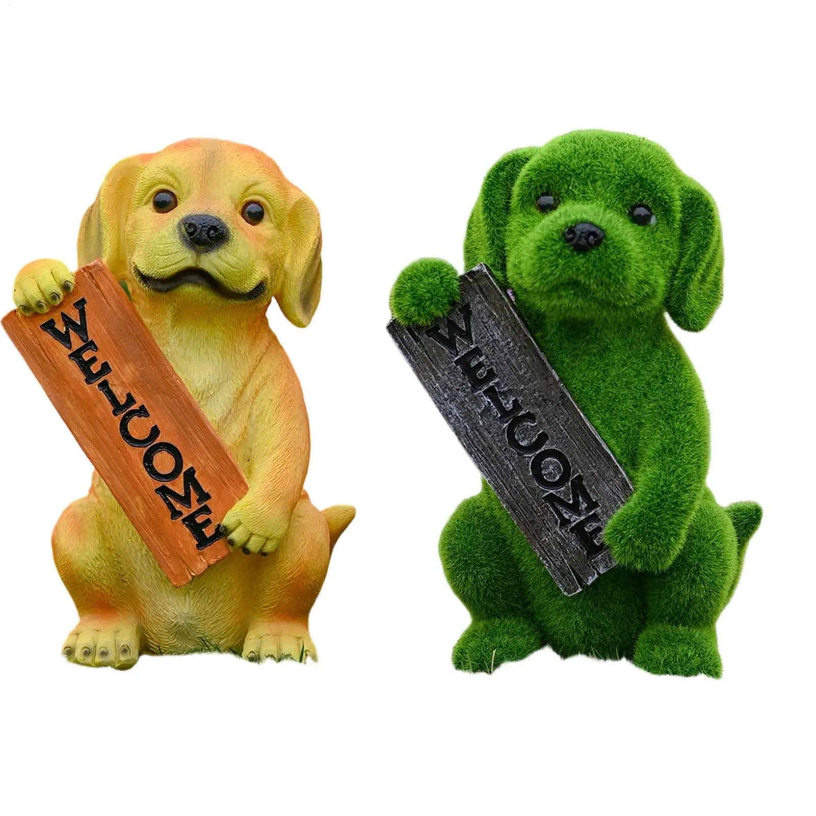 Garden Dog Statue Weather-Resistant Collectible Welcome Puppy Theme Garden Statue For Porch Lawn Backyard Courtyard Patio
Garden Dog Statue Weather-Resistant Collectible Welcome Puppy Theme Garden Statue For Porch Lawn Backyard Courtyard Patio
