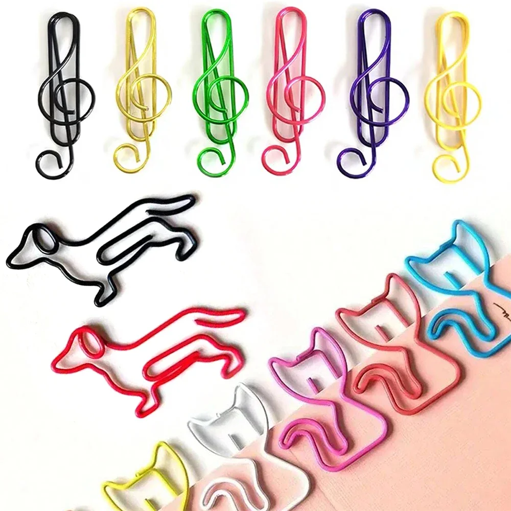 20/40/50Pcs Metal Paper Clips Cat Dog Musical Notes Assorted Color Paperclips Bookmark Teacher Students Office Supplies
20/40/50Pcs Metal Paper Clips Cat Dog Musical Notes Assorted Color Paperclips Bookmark Teacher Students Office Supplies