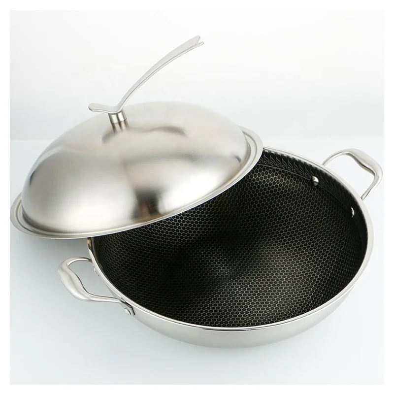 Best Selling Large Wok Pan with Triply Stainless Steel Honeycomb Non-Stick Coating and Lid Woks Product Category
Best Selling Large Wok Pan with Triply Stainless Steel Honeycomb Non-Stick Coating and Lid Woks Product Category