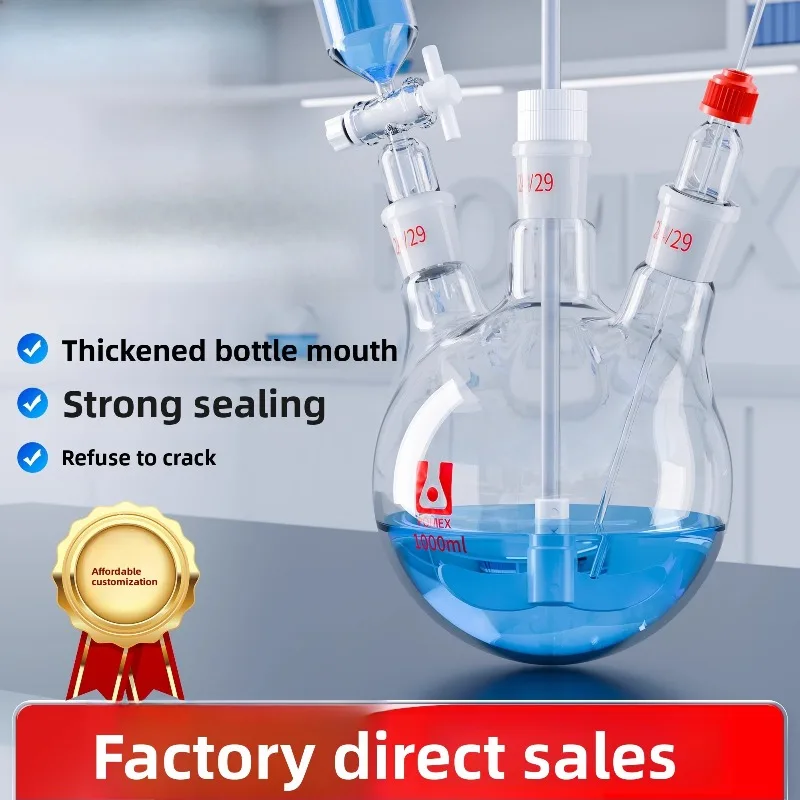 3 Neck Round Bottom Flask 50ml to 5000ml Laboratory Glassware for Distillation and Reaction
3 Neck Round Bottom Flask 50ml to 5000ml Laboratory Glassware for Distillation and Reaction