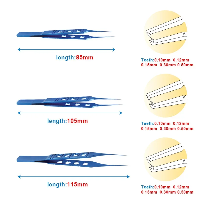 Ophthalmic Toothed Forceps Tweezers Eye Straight Forceps with Teeth Ophthalmic Instrument Titanium Alloy
Ophthalmic Toothed Forceps Tweezers Eye Straight Forceps with Teeth Ophthalmic Instrument Titanium Alloy