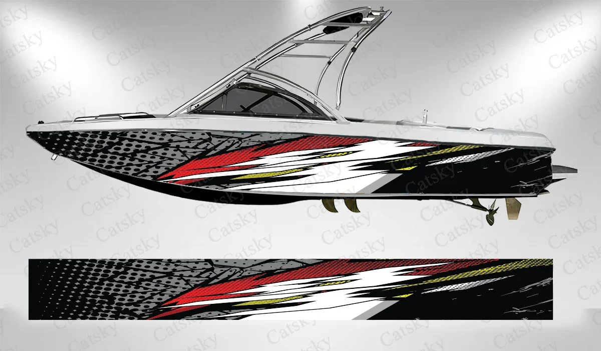 Striped colorful abstract lines Boat wrap sticker vinyl boat for pontoon deck boat fishing self-adhesive decal sticker
Striped colorful abstract lines Boat wrap sticker vinyl boat for pontoon deck boat fishing self-adhesive decal sticker