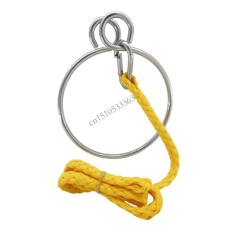 Quick Installation Rustproof Retrieving System Rings and Rope Stainless Steel Boat Sailing Anchors Rings Marine Accessories 090E