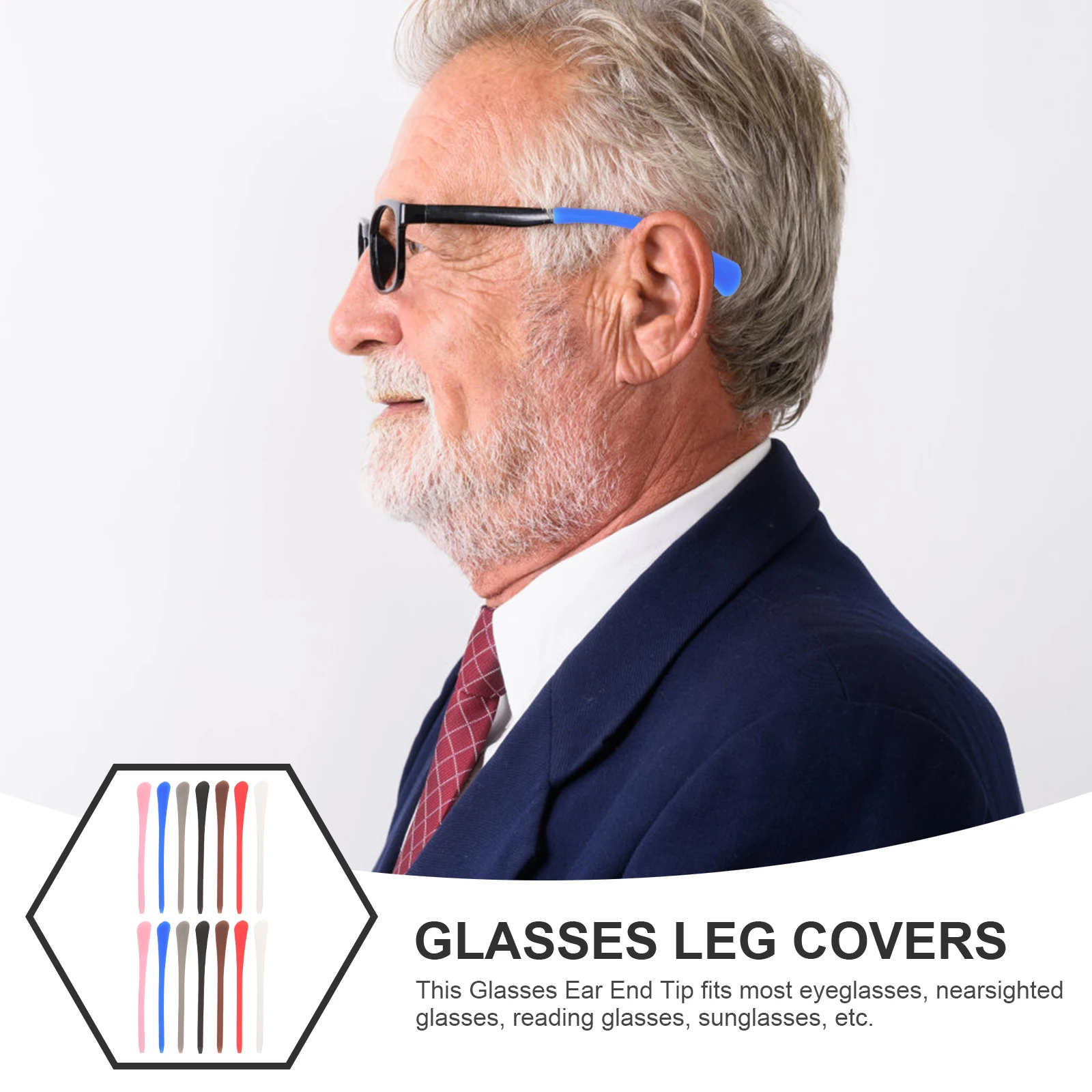 14pcs Glasses Leg Covers Non Slip Silicone Temple Tips Round Hole Ear Grips Fits Most Glasses Black White Brown Red Blue Gray
14pcs Glasses Leg Covers Non Slip Silicone Temple Tips Round Hole Ear Grips Fits Most Glasses Black White Brown Red Blue Gray