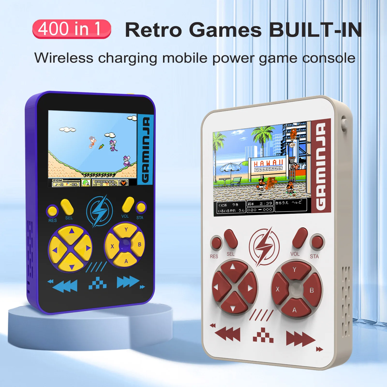 2 in 1 Mini Retro Handheld Game Console Portable Power Bank Gaming Device Rechargeable
2 in 1 Mini Retro Handheld Game Console Portable Power Bank Gaming Device Rechargeable