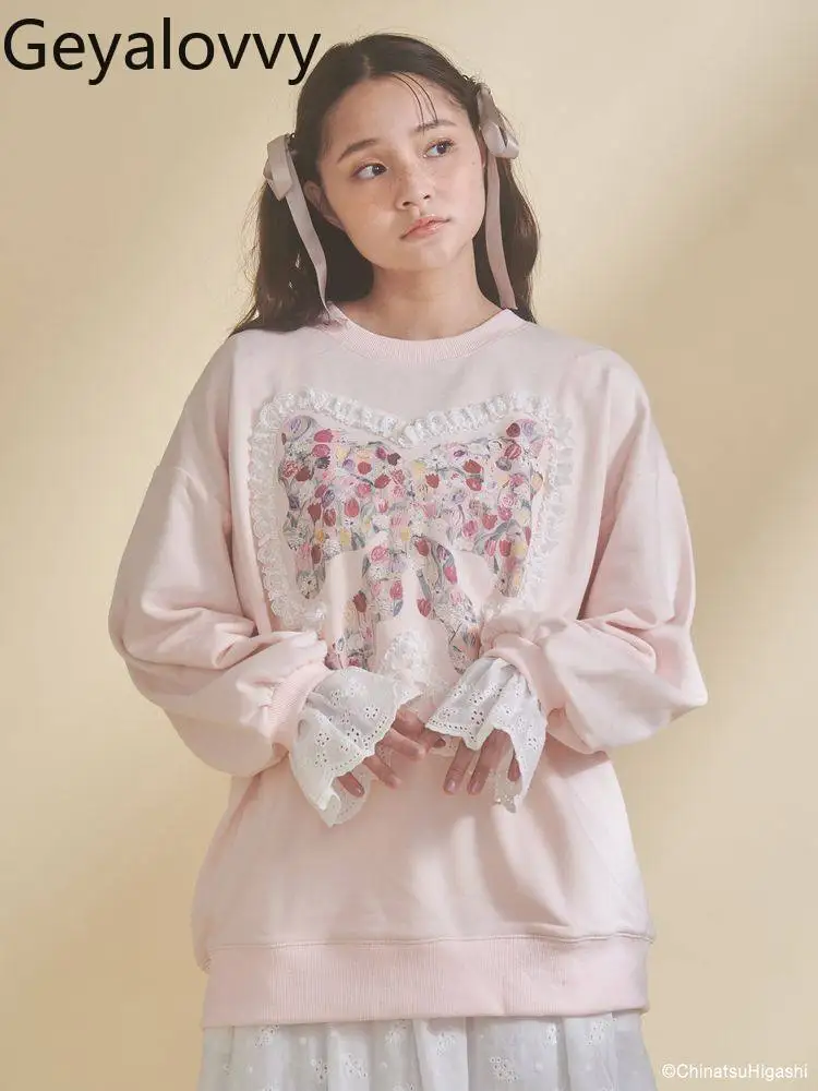 Зимний милый свитшот в стиле пэчворк с кружевом, с длинными рукавами, свободного кроя, с круглым вырезом, универсальный повседневный пуловер-худи для женщин
Зимний милый свитшот в стиле пэчворк с кружевом, с длинными рукавами, свободного кроя, с круглым вырезом, универсальный повседневный пуловер-худи для женщин