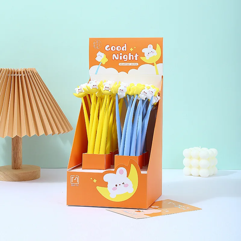 48 шт., милая креативная силиконовая ручка с мультяшным кроликом, нейтральная ручка, канцелярские принадлежности, настройка для начальной и средней школы, Stu
48 шт., милая креативная силиконовая ручка с мультяшным кроликом, нейтральная ручка, канцелярские принадлежности, настройка для начальной и средней школы, Stu