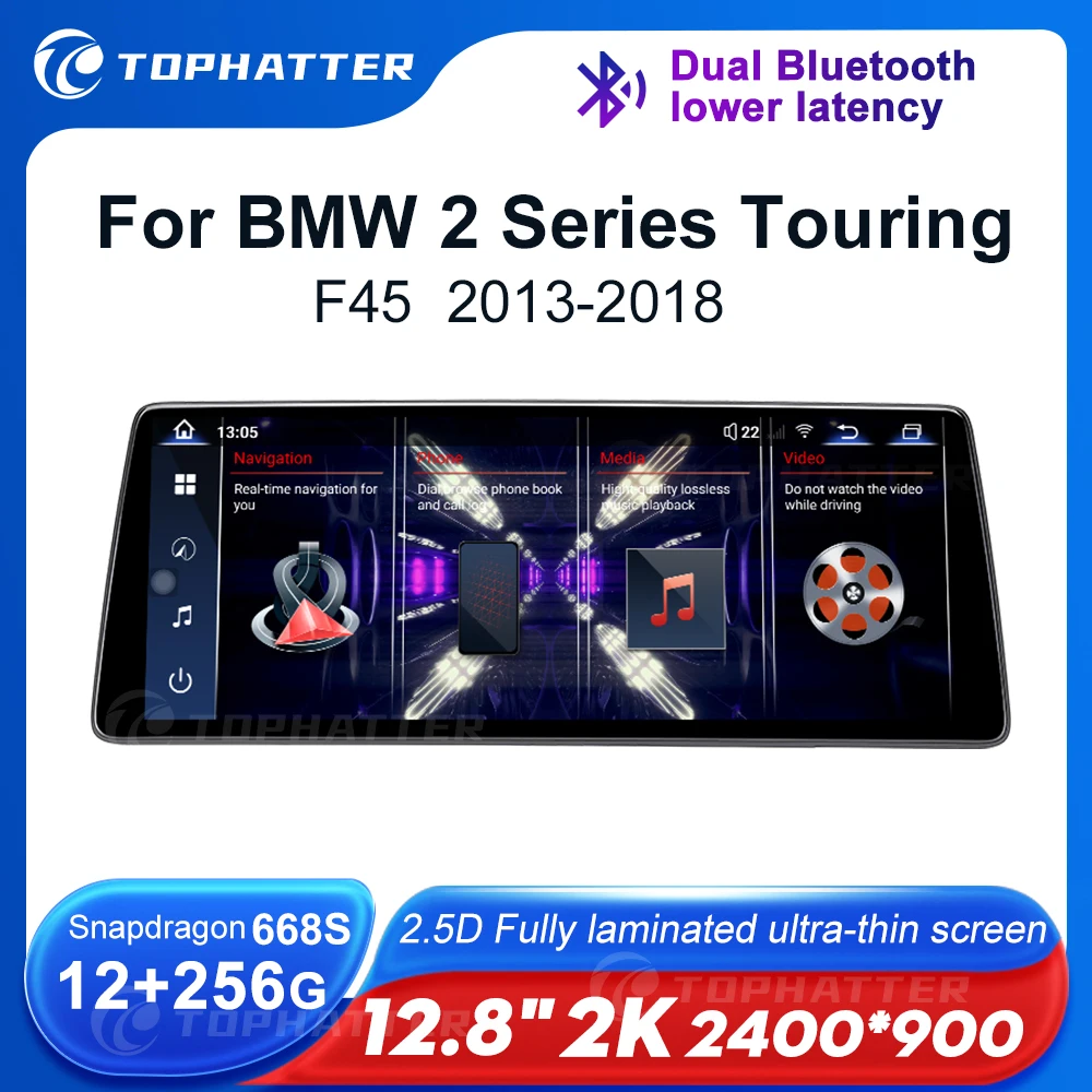 12.8 2K 2.5D 2400*900 Car Radio For BMW F45 F46 2 Series Screen CarPlay Android Auto Multimedia Player Navi Head Unit 360 audio 
12.8 2K 2.5D 2400*900 Car Radio For BMW F45 F46 2 Series Screen CarPlay Android Auto Multimedia Player Navi Head Unit 360 audio