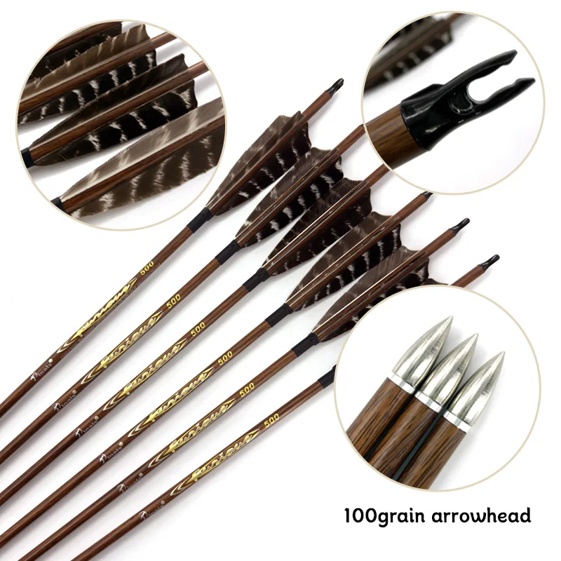 Pinals 12pcs ID6.2mm Pure Carbon Arrow Spine 400 500 600 700 800 Shaft 5Inch Turkey Feather Recurve Bow Hunting Shooting Archery
Pinals 12pcs ID6.2mm Pure Carbon Arrow Spine 400 500 600 700 800 Shaft 5Inch Turkey Feather Recurve Bow Hunting Shooting Archery