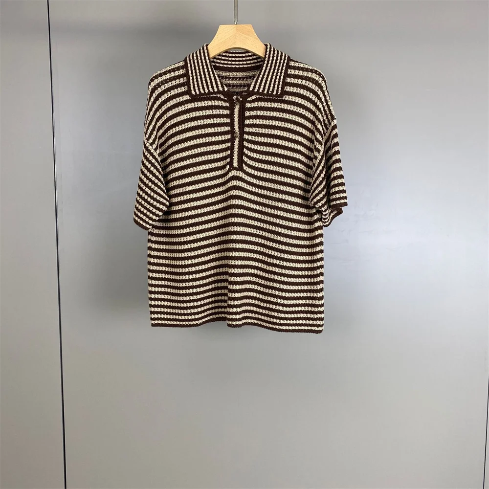 2026 Spring/Summer New Round Neck Cotton Color Block Knitted Pullover Short-Sleeve Top Stylish Commuters for Women
2026 Spring/Summer New Round Neck Cotton Color Block Knitted Pullover Short-Sleeve Top Stylish Commuters for Women