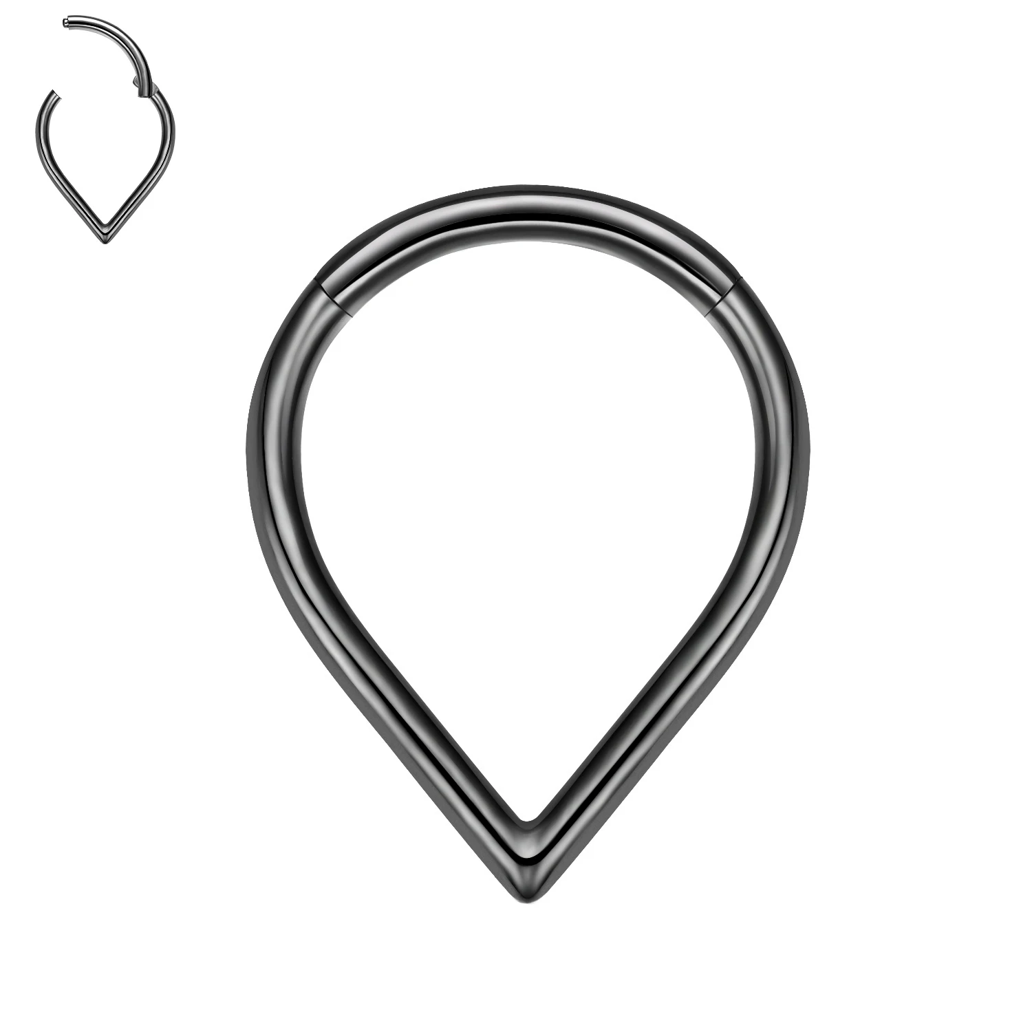 VOJO G23 Titanium Teardrop Septum Ring Daith Piercing Earrings Jewelry Tragus Helix Nose Rings Cartilage for Men Women Girls
VOJO G23 Titanium Teardrop Septum Ring Daith Piercing Earrings Jewelry Tragus Helix Nose Rings Cartilage for Men Women Girls