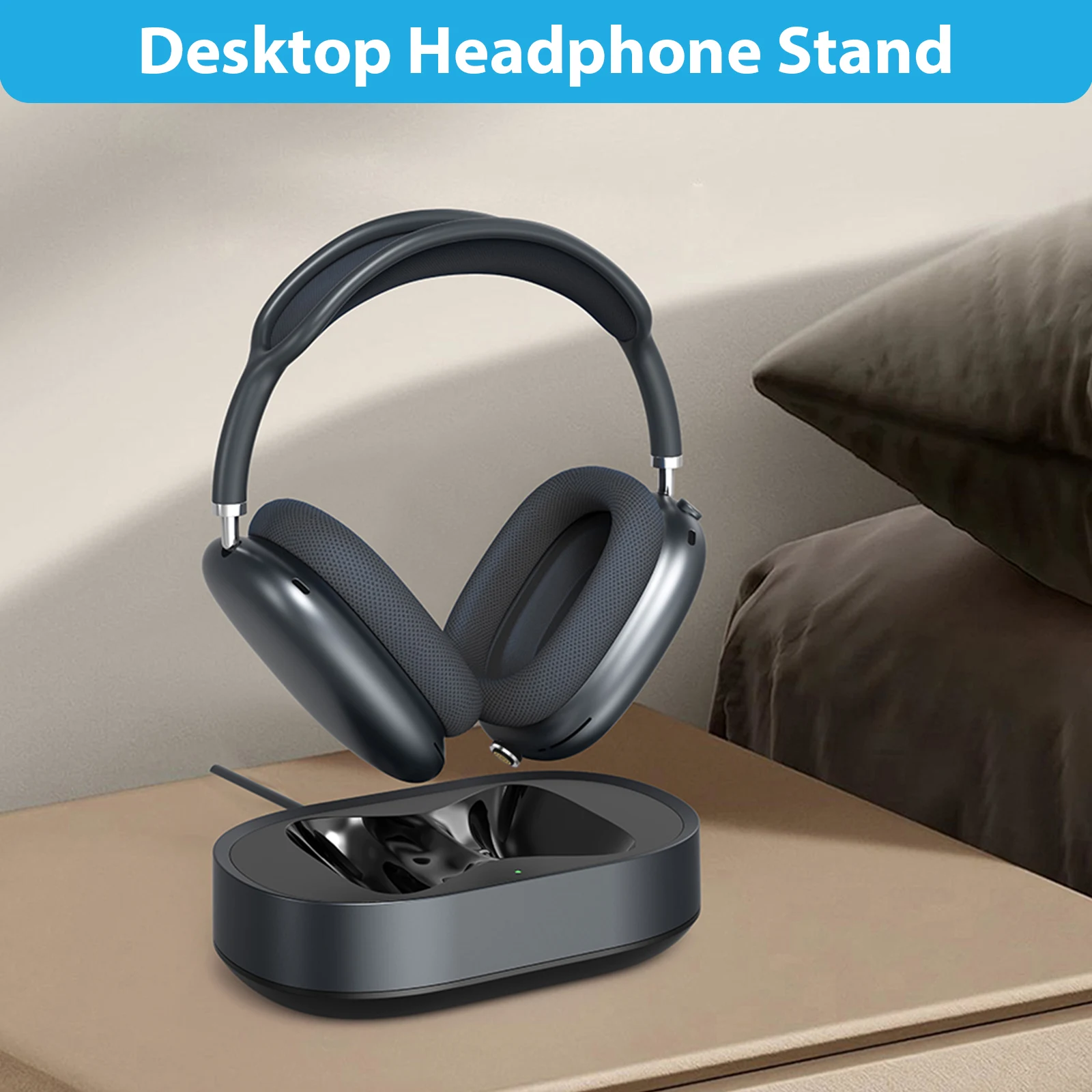 Magnetic Headset Charger Dock Fit for AirPods Max Headphones Accessories Charging Base USB-C with Dual Connectors Anti-Scratch
Magnetic Headset Charger Dock Fit for AirPods Max Headphones Accessories Charging Base USB-C with Dual Connectors Anti-Scratch