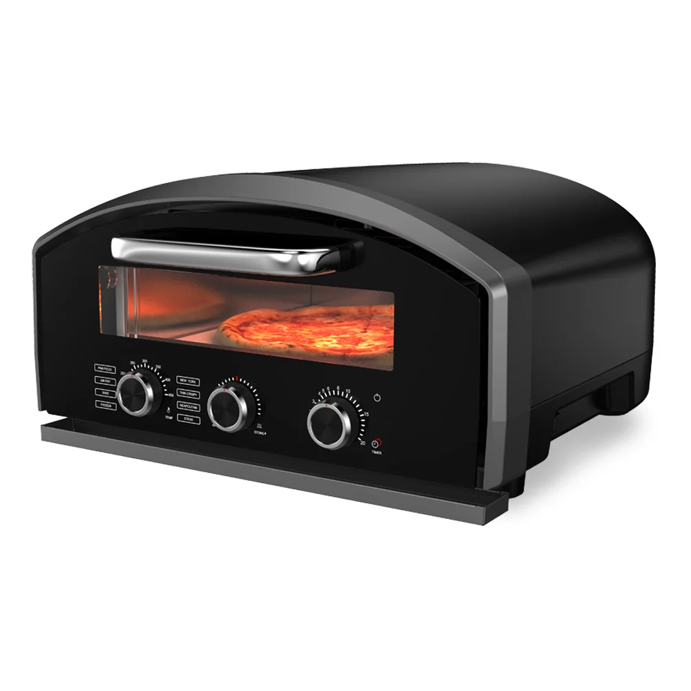 14 Inch Electric Pizza Maker with 800°F Heating 8 Touchscreen Presets Stainless Steel Indoor Pizza Oven Electric Grills Type
14 Inch Electric Pizza Maker with 800°F Heating 8 Touchscreen Presets Stainless Steel Indoor Pizza Oven Electric Grills Type