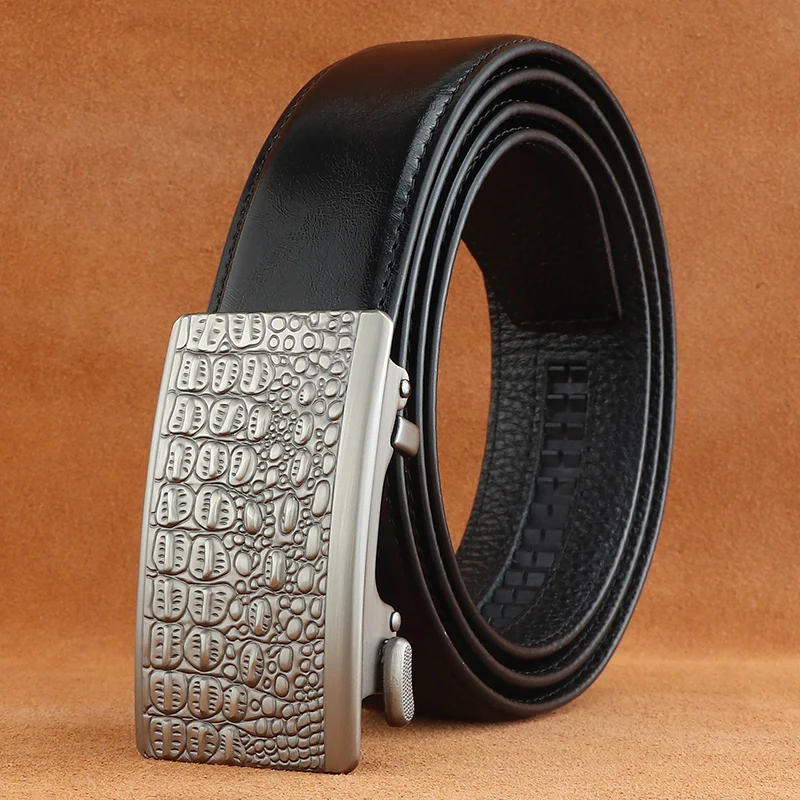 High-quality Luxury belts for menautomatic buckle crocodile pattern genuine leather insert, stretchable waistband
High-quality Luxury belts for menautomatic buckle crocodile pattern genuine leather insert, stretchable waistband