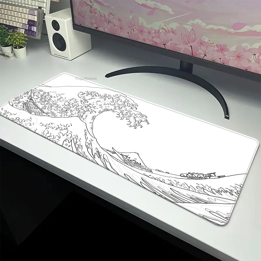 Black Wave Large Mousepad Gamer Mousepads Keyboard Mat Desk Rug Natural Rubber Pc HD Desk Mats Company Mouse Pad For Gift 90x40
Black Wave Large Mousepad Gamer Mousepads Keyboard Mat Desk Rug Natural Rubber Pc HD Desk Mats Company Mouse Pad For Gift 90x40