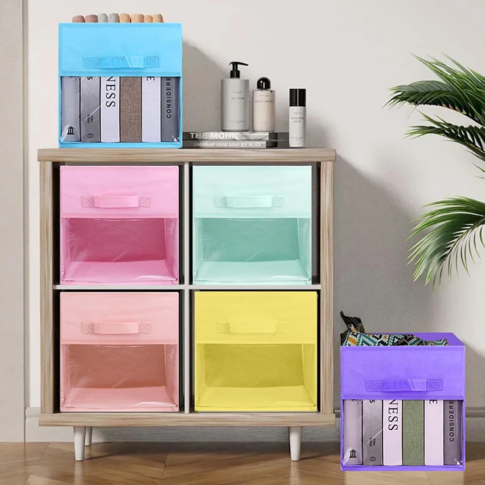 Складные коробки для хранения с прозрачным окном, набор из 6 штук, для организации пространства и экономии места в шкафах и игровых комнатах
Складные коробки для хранения с прозрачным окном, набор из 6 штук, для организации пространства и экономии места в шкафах и игровых комнатах