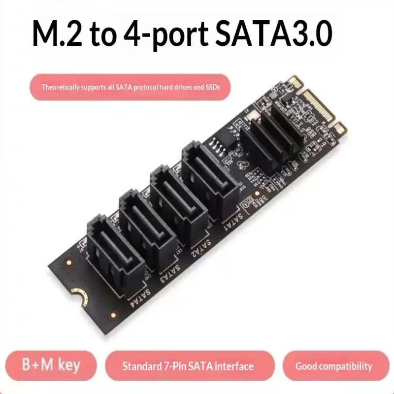 NVME To Expansion Card M.2 PCIE M 4 Port SATA3.0 M.2 SATA3 Controller HDD SSD Adapter
NVME To Expansion Card M.2 PCIE M 4 Port SATA3.0 M.2 SATA3 Controller HDD SSD Adapter