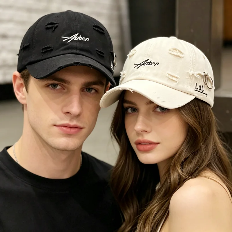 Unisex Asher Embroidery Hole Iron Ring Baseball Caps Spring and Autumn Outdoor Adjustable Casual Hats Hip Hop Hat Sunscreen Hat
Unisex Asher Embroidery Hole Iron Ring Baseball Caps Spring and Autumn Outdoor Adjustable Casual Hats Hip Hop Hat Sunscreen Hat