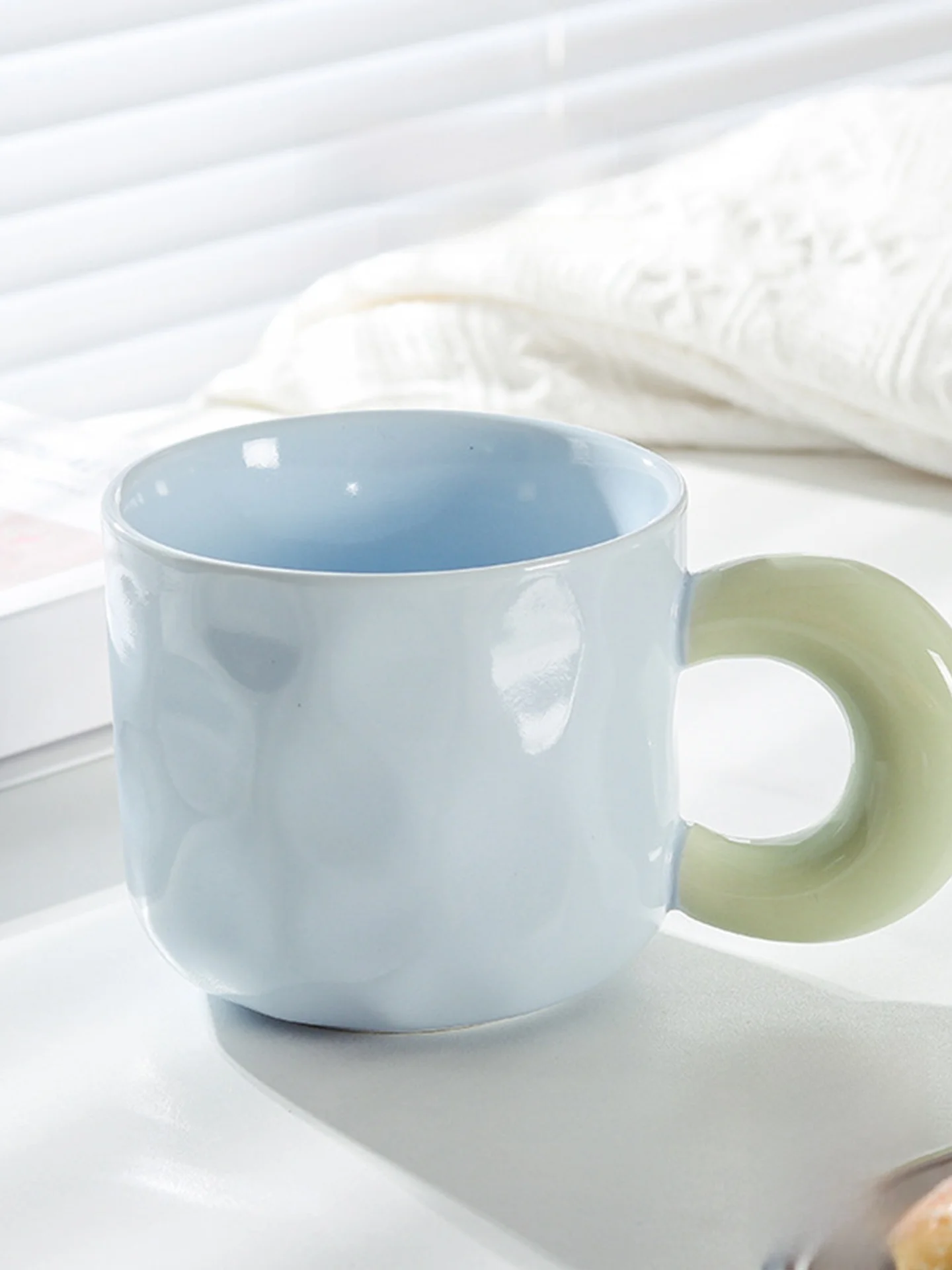 Cerc Coffee Cup Couple Office Breakfast High Aesthetic Value JOJOS L PDhis Mark Cup with Lid Single Ear Handle
Cerc Coffee Cup Couple Office Breakfast High Aesthetic Value JOJOS L PDhis Mark Cup with Lid Single Ear Handle