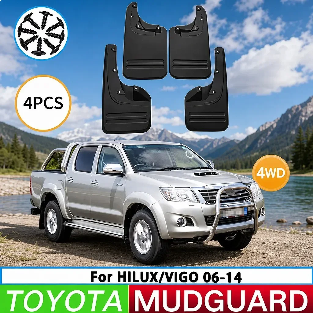 Suitable for Toyota Hilux Vigo 4WD 2005-2014 Extended Front Rear Mud Flaps Splash Guards
Suitable for Toyota Hilux Vigo 4WD 2005-2014 Extended Front Rear Mud Flaps Splash Guards