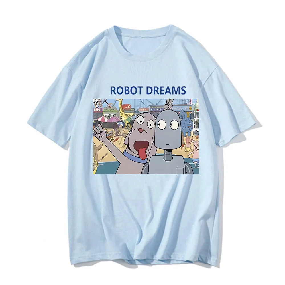 Cartoon Movie Robot Dreams Funny Printed Women's Men's Fashion T-shirt Casual Short Sleeved T Shirt Tops 90s Unisex Clothing
Cartoon Movie Robot Dreams Funny Printed Women's Men's Fashion T-shirt Casual Short Sleeved T Shirt Tops 90s Unisex Clothing