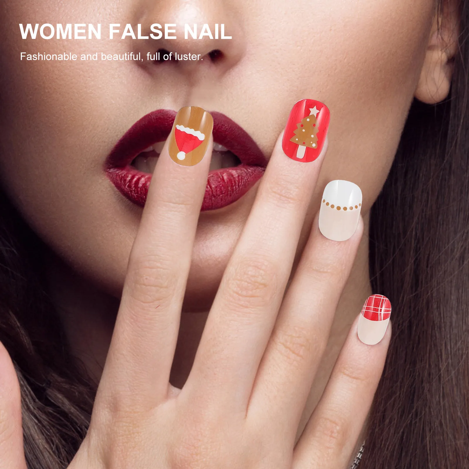 144pcs Christmas False Nails Full Cover Tips Fake Xmas Sticker Nail Decal ABS Material Party Salon Use
144pcs Christmas False Nails Full Cover Tips Fake Xmas Sticker Nail Decal ABS Material Party Salon Use