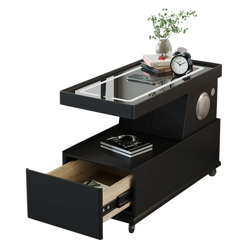 Movable coffee table small apartment modern simple side cabinet light luxury living room Italian minimalist new sofa side cart
Movable coffee table small apartment modern simple side cabinet light luxury living room Italian minimalist new sofa side cart